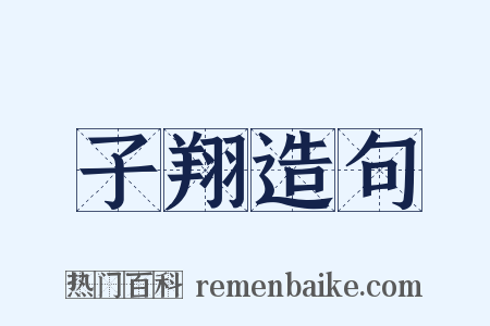 子翔造句是什么意思的图片